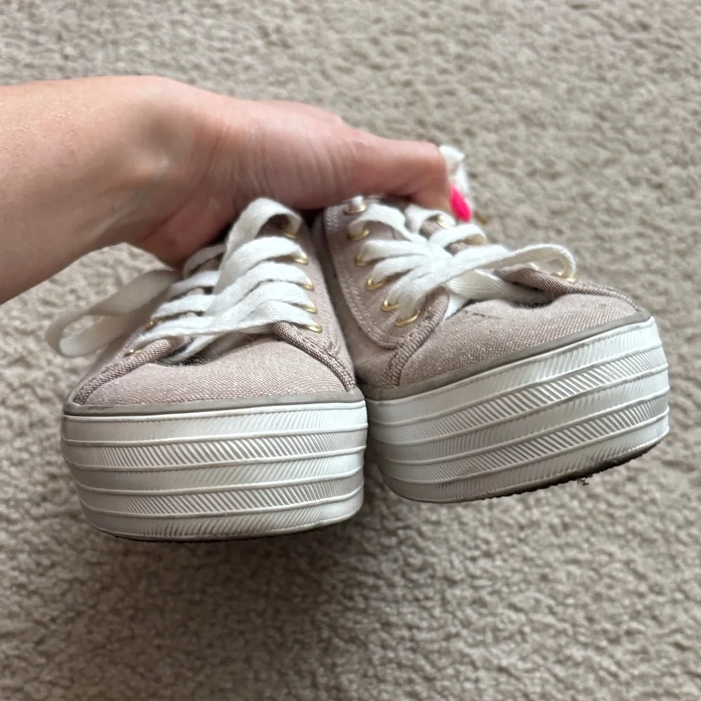 Keds Tan Canvas Sneakers size women’s 6